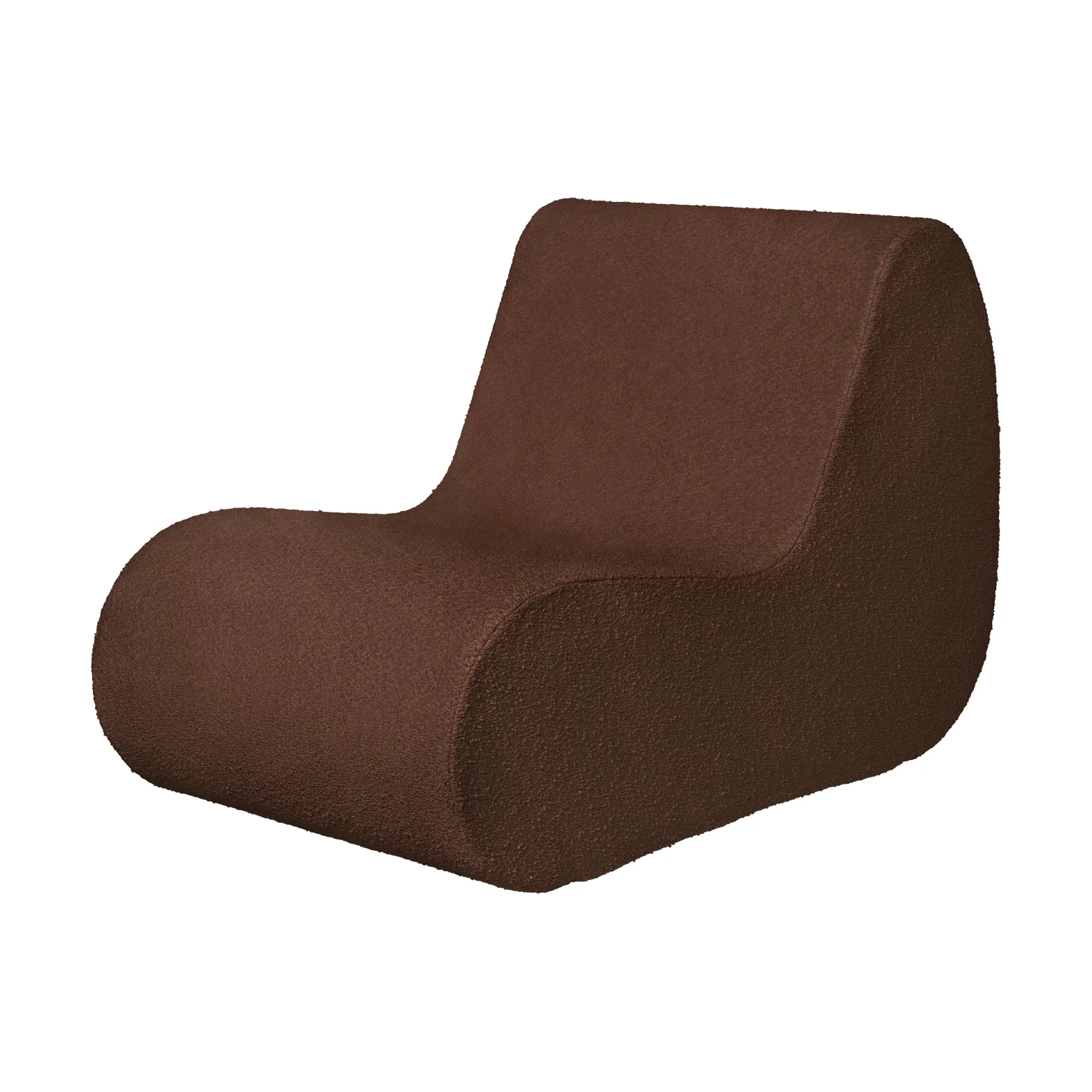 Rouli center module pure bouclé modulsofa, Chestnut brown Ferm Living