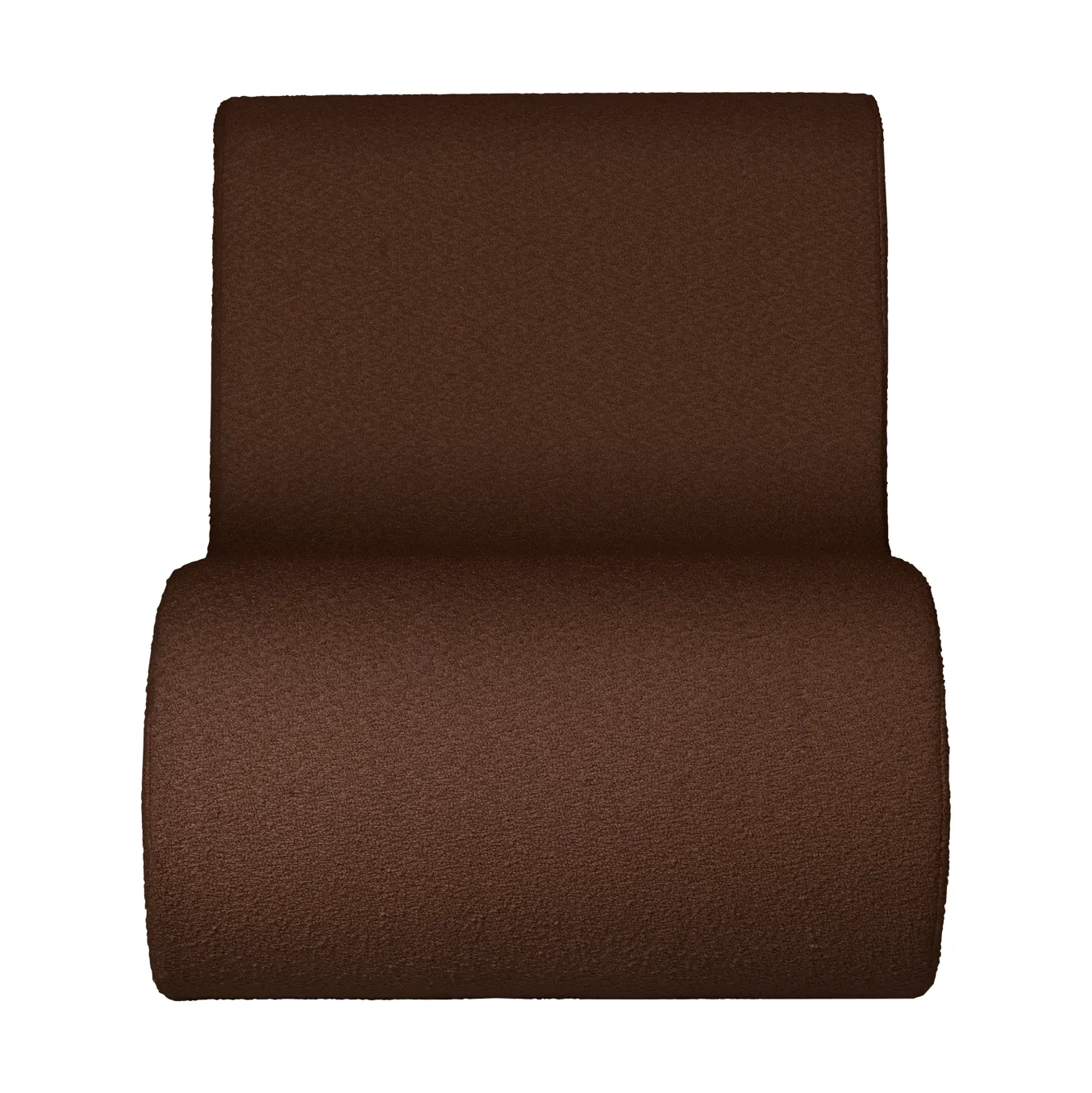 Rouli center module pure bouclé modulsofa, Chestnut brown Ferm Living