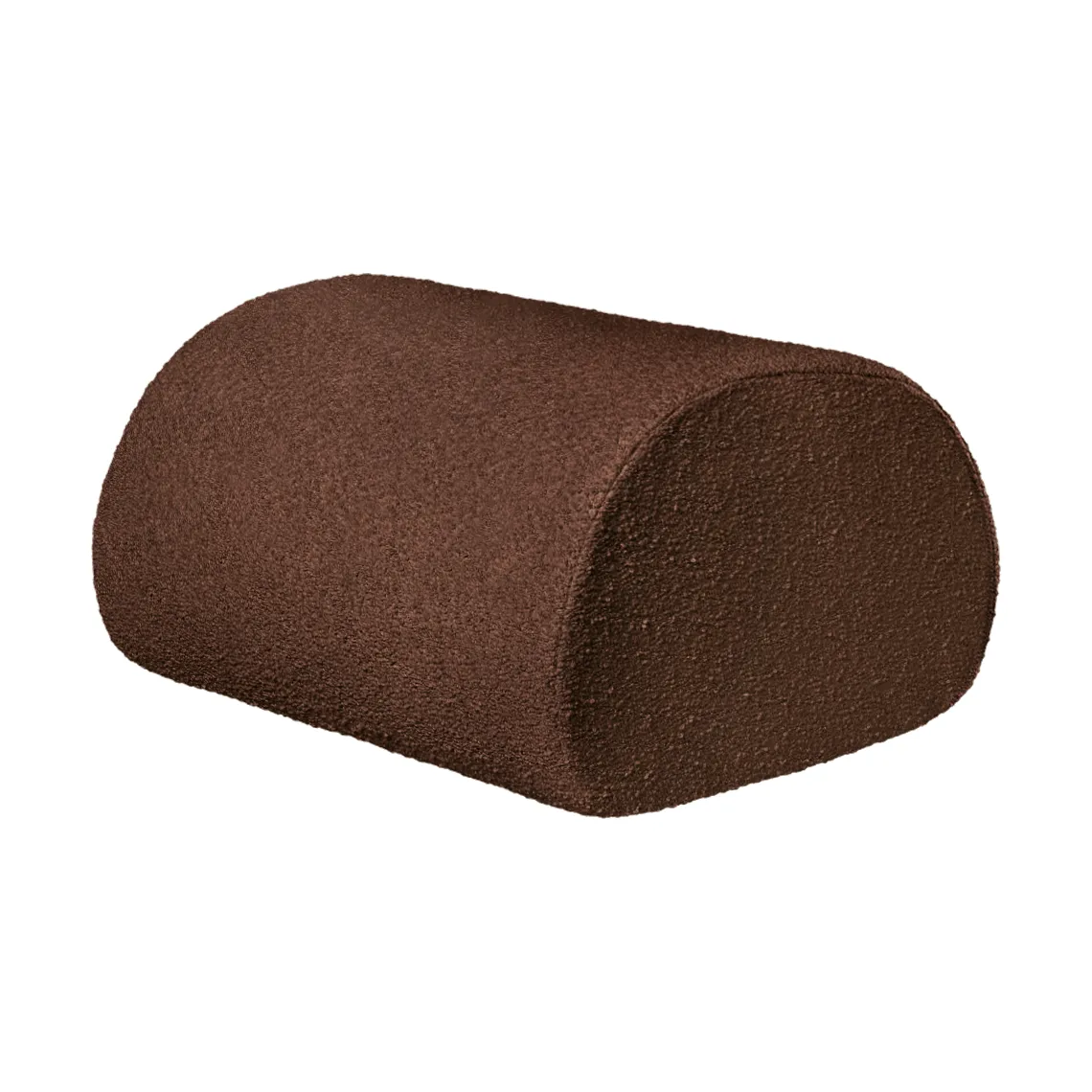 Rouli pouf pure bouclé sittepuff, Chestnut brown Ferm Living