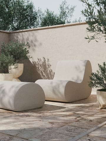 Rouli pouf pure bouclé sittepuff - Off-white - Ferm Living