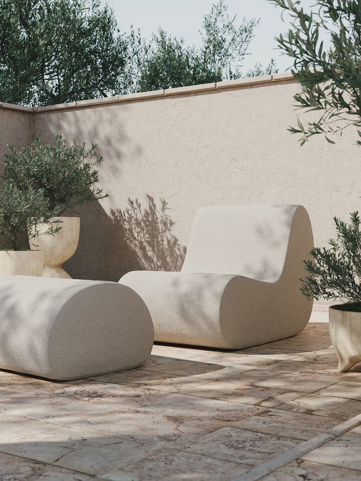 Rouli pouf pure bouclé sittepuff, Off-white Ferm Living