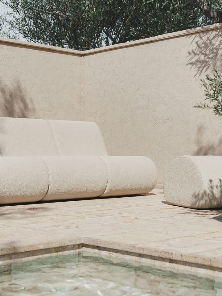 Rouli pouf pure bouclé sittepuff, Off-white Ferm Living