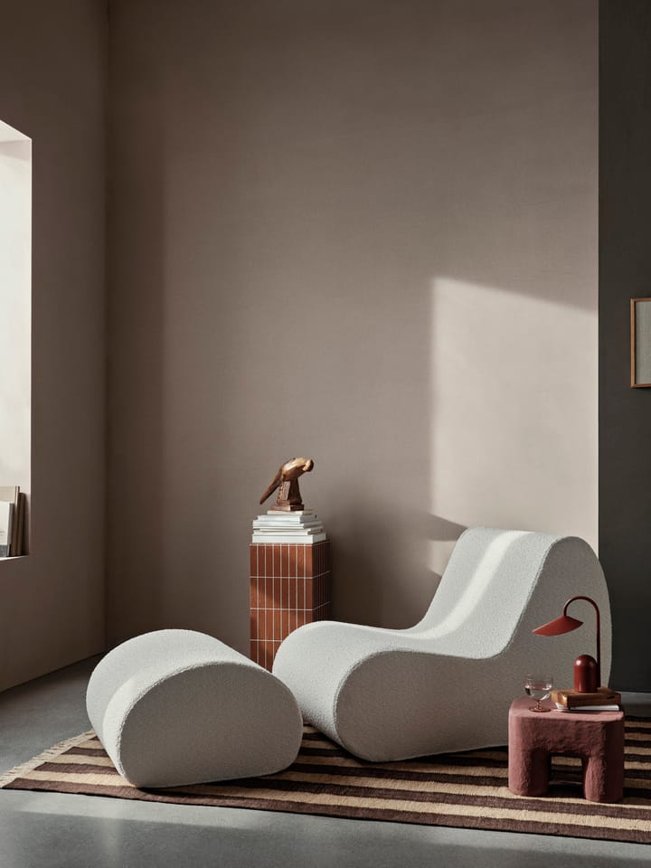 Rouli pouf pure bouclé sittepuff, Off-white Ferm Living