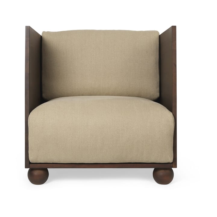 Rum lenestol rich linen, Dark stained-natural Ferm Living
