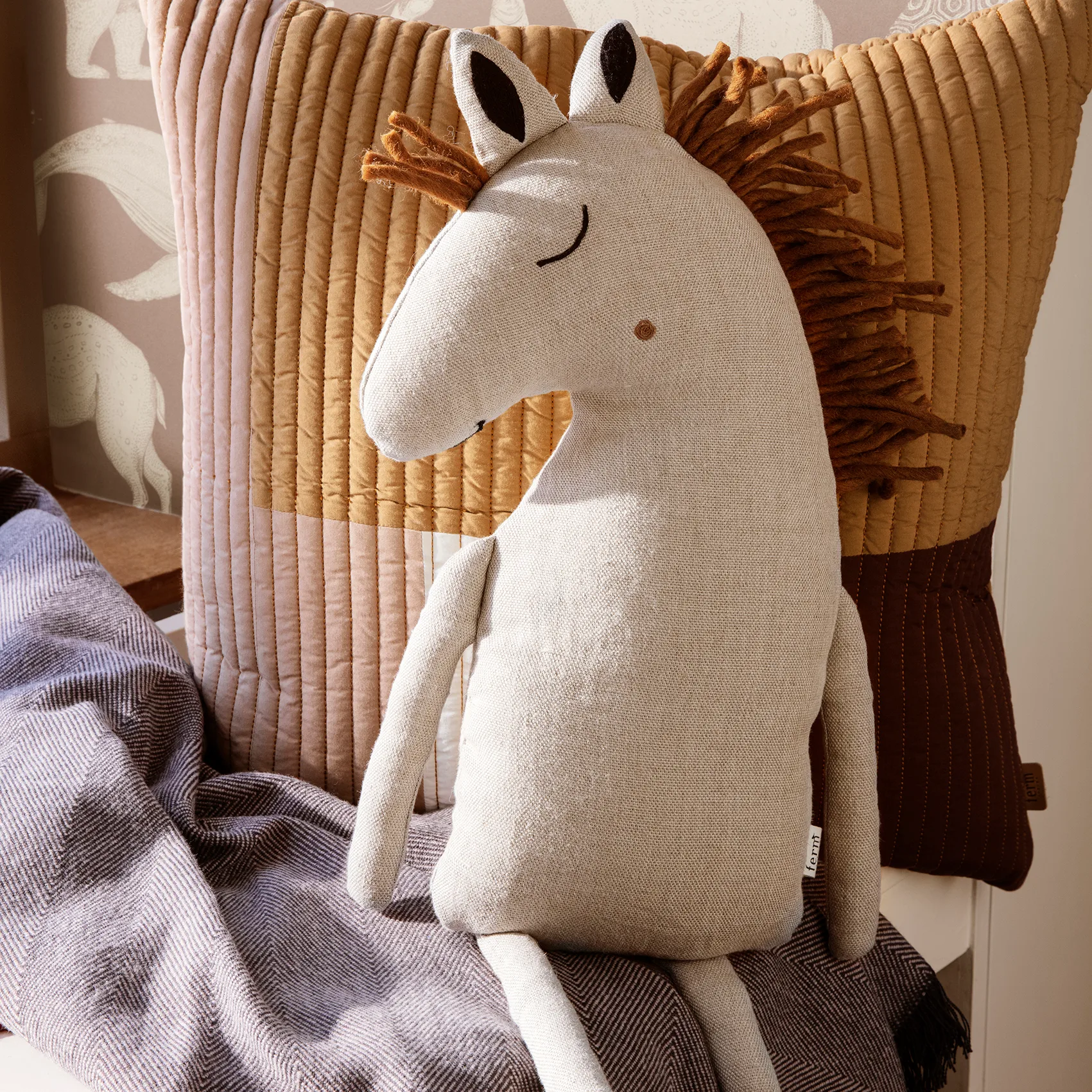 Safari pute hest, Beige Ferm Living