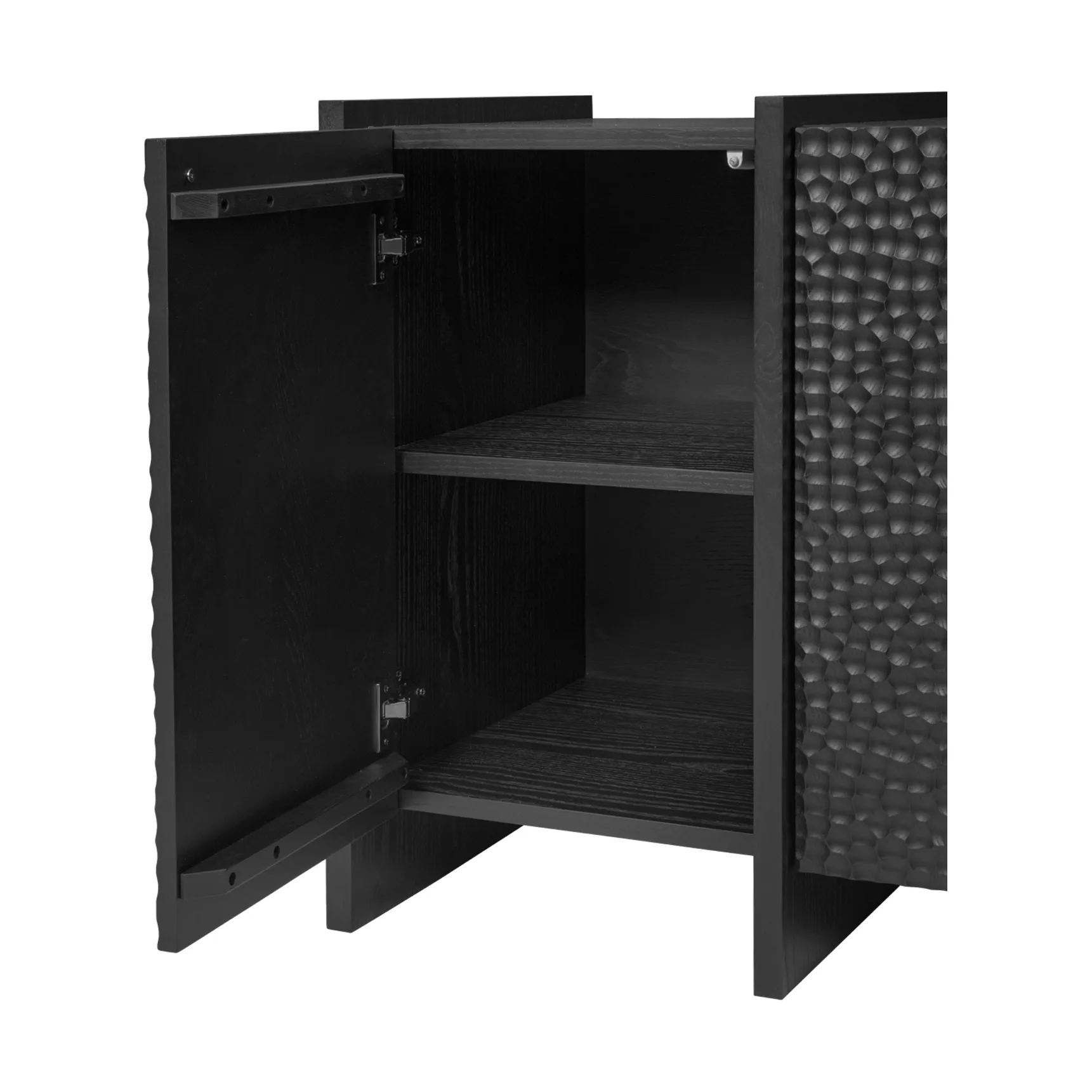 Scarni skjenk, Mørkbeiset ask, 163x50x74 cm Ferm Living