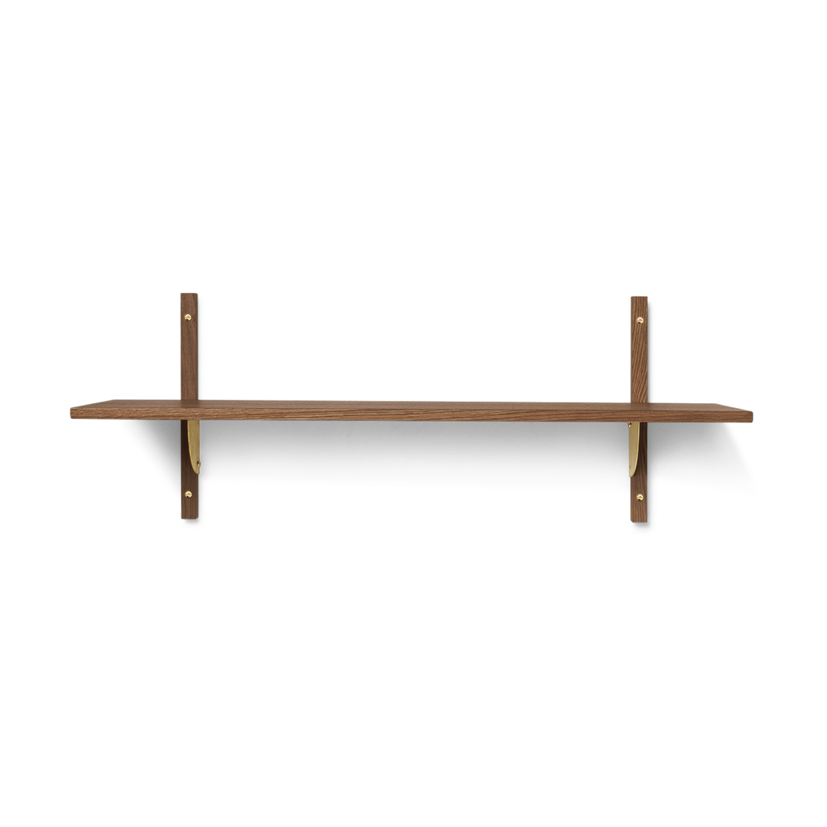 Ferm Living Sector hylle L/S Smoked Oak, brass