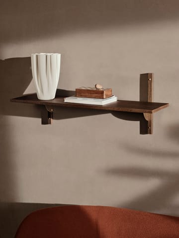 Sector hylle L/S - Smoked Oak, brass - Ferm Living