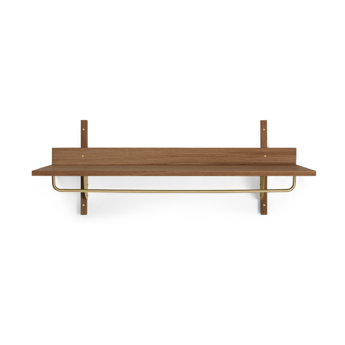 Ferm Living - Ferm Living Hattehylle Sector Smoked Oak/Brass - Lunehjem.no - Interiør på nett