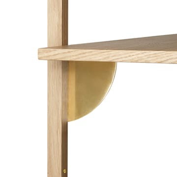 Sector hylle triple wide - Eik-messing - Ferm Living