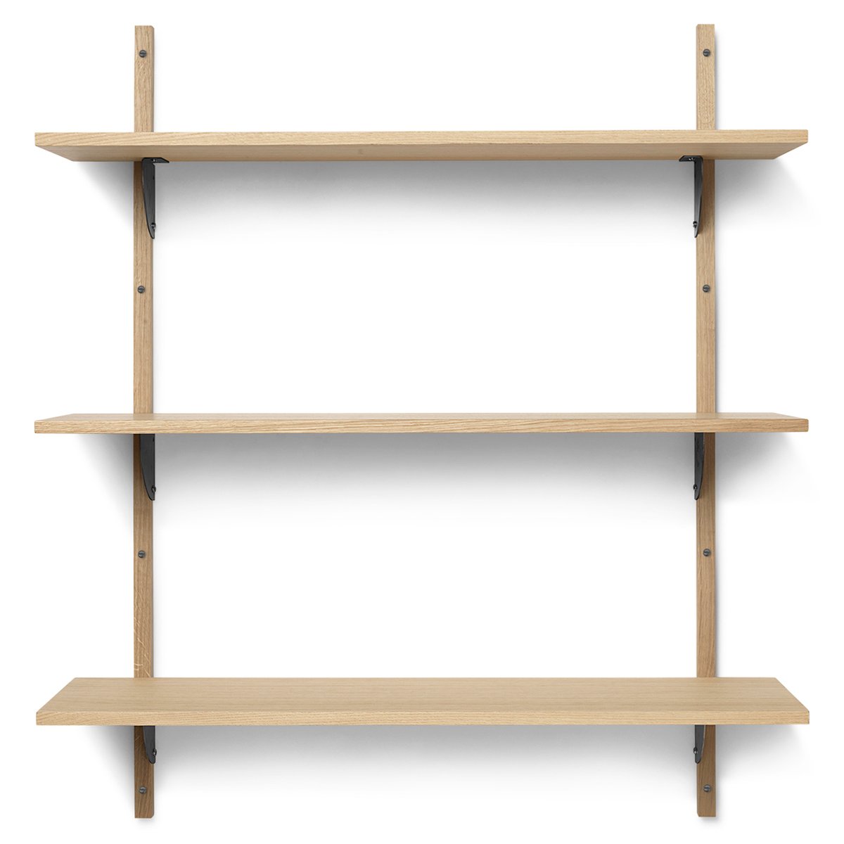 Ferm Living Sector hylle triple wide Eik-svart