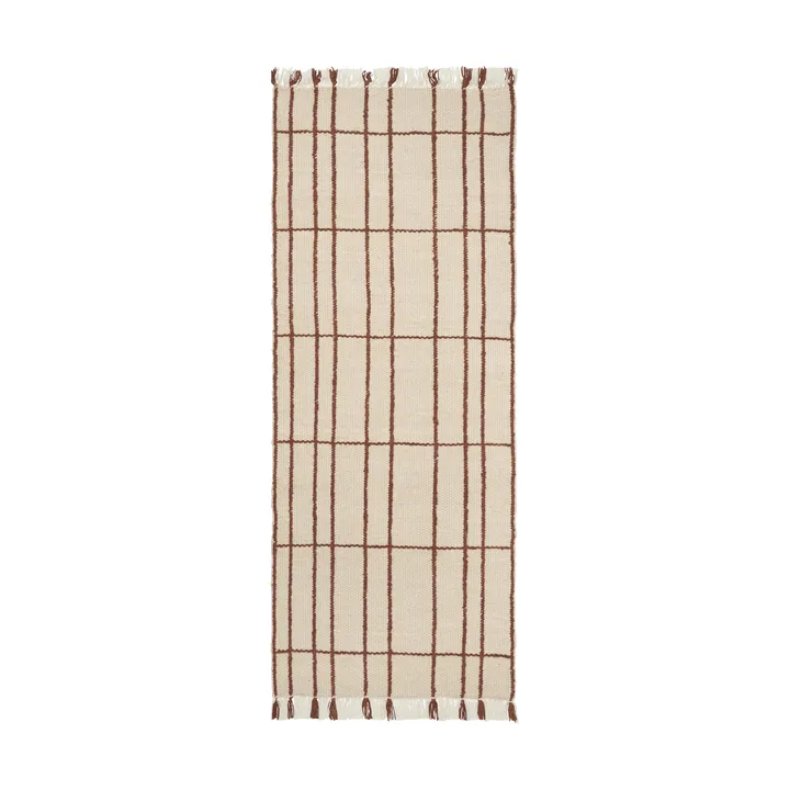 Sen gulvteppe - Parchment-chestnut, 80x200 cm - Ferm Living