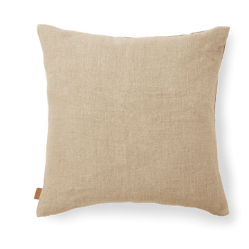 Senti Stripe pute 50x50 cm - Dark sand-linen - Ferm Living