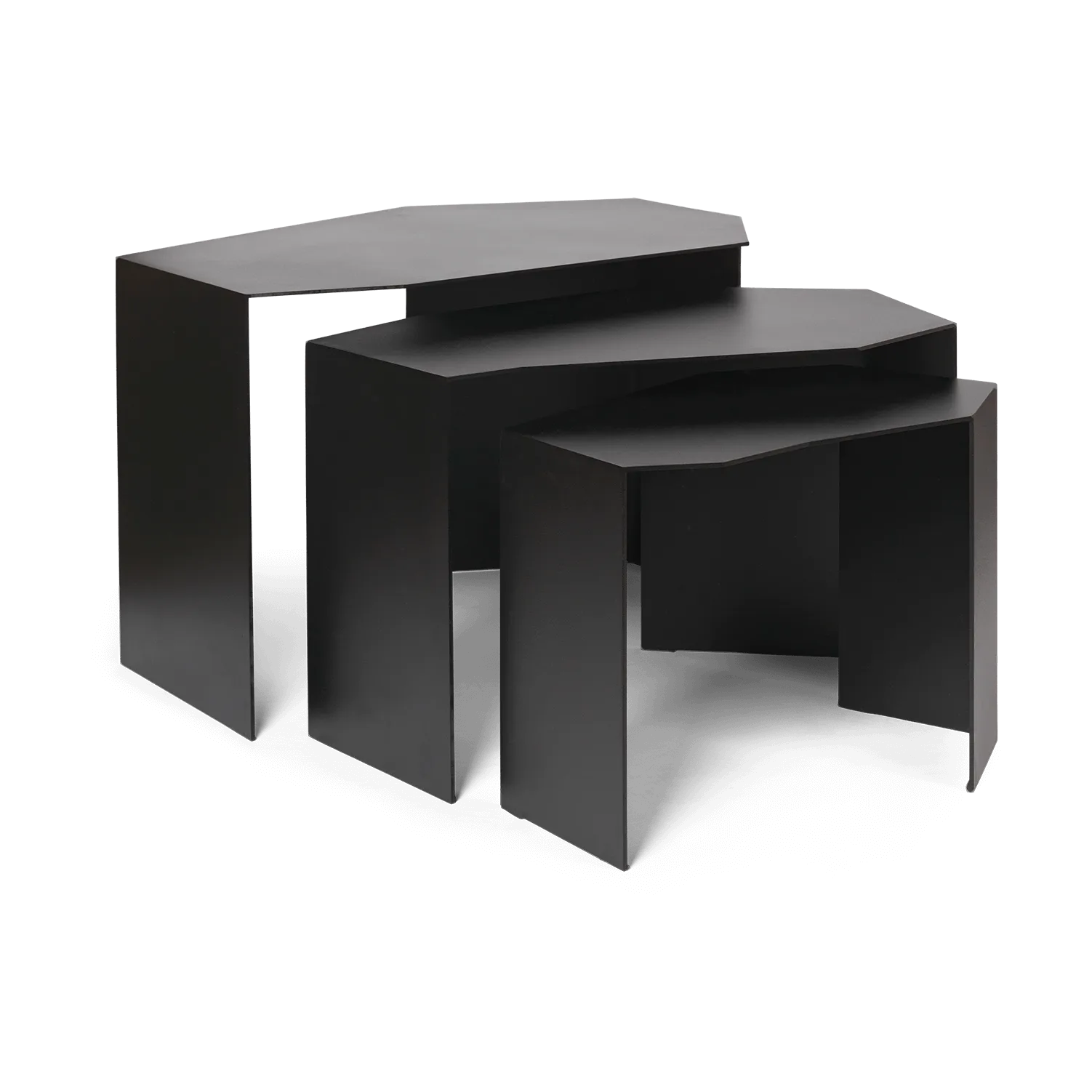 Shard cluster bord 3-pakn., Black Ferm Living