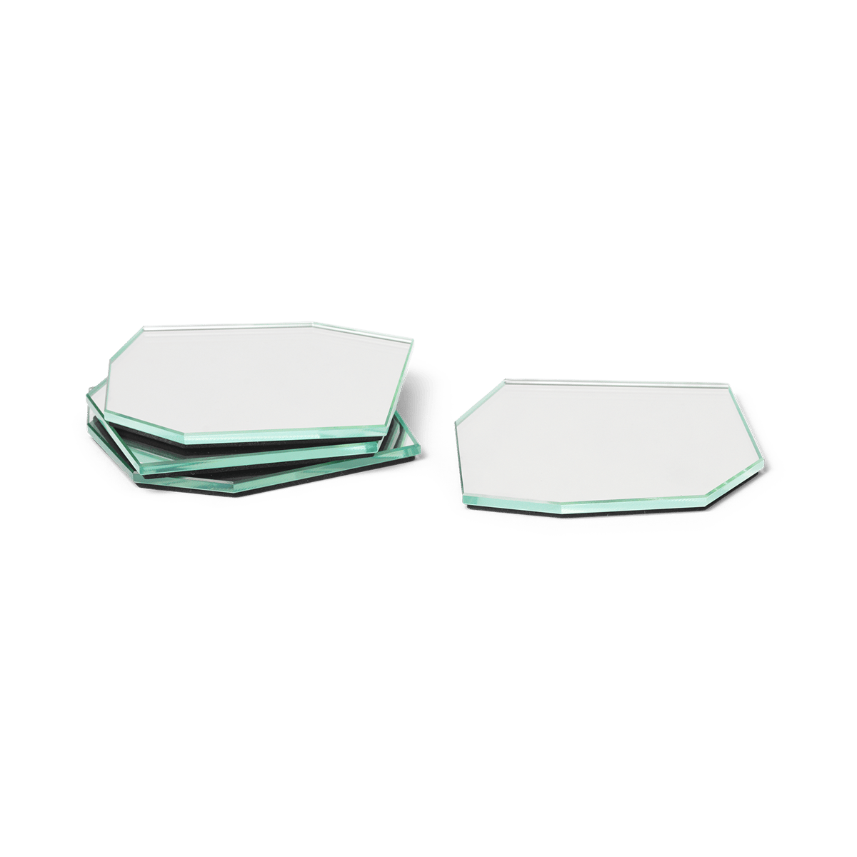 Ferm Living Shard glassbrikke 4-pakning Mirror