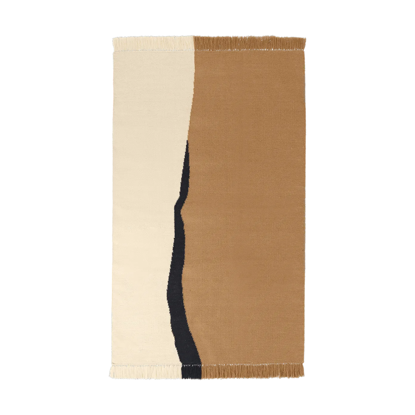 Soil Kelim teppe, Dark sand-off white, 140x200 cm Ferm Living