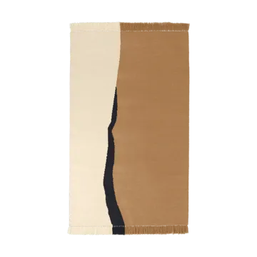 Soil Kelim teppe - Dark sand-off white, 140x200 cm - Ferm Living