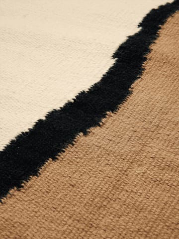Soil Kelim teppe - Dark sand-off white, 170x240 cm - Ferm Living