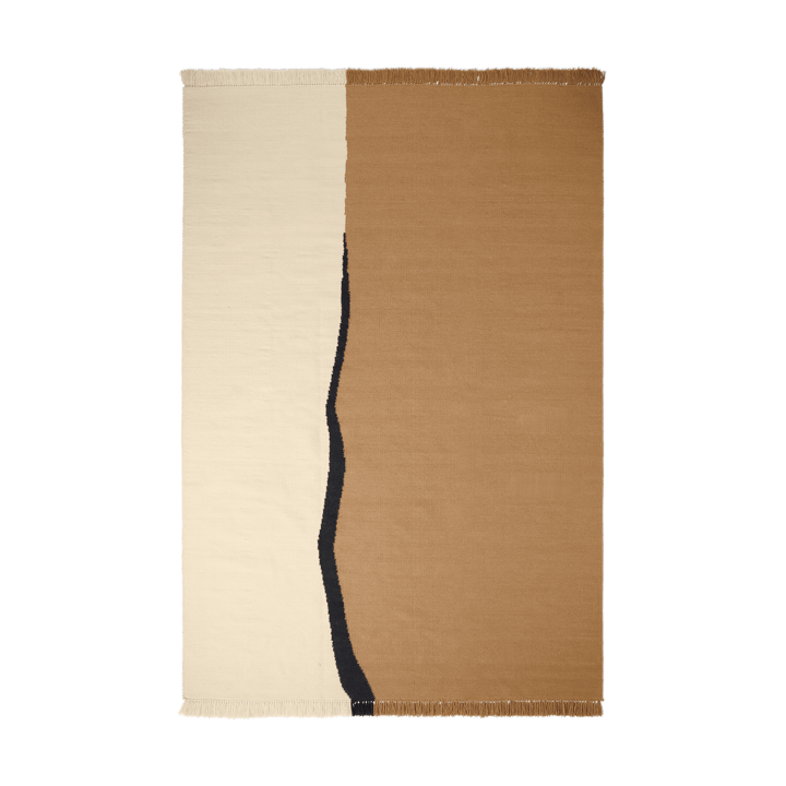 Soil Kelim teppe - Dark sand-off white, 200x300 cm - Ferm Living