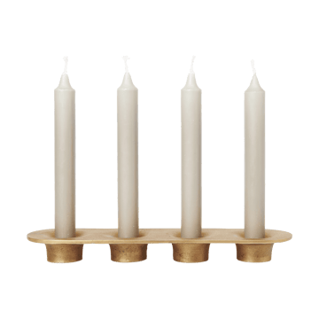 Soothe 4 lysestake 8x29 cm - Brass Finish - Ferm Living