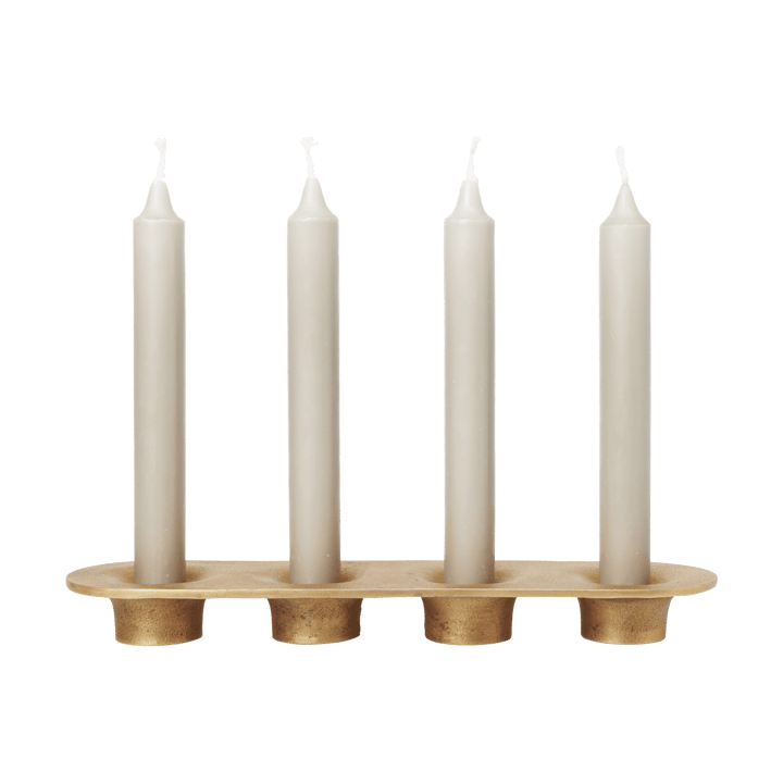 Soothe 4 lysestake 8x29 cm, Brass Finish Ferm Living