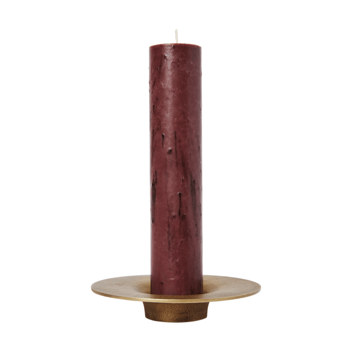 Soothe block lysestake Ø16 cm, Brass Finish Ferm Living