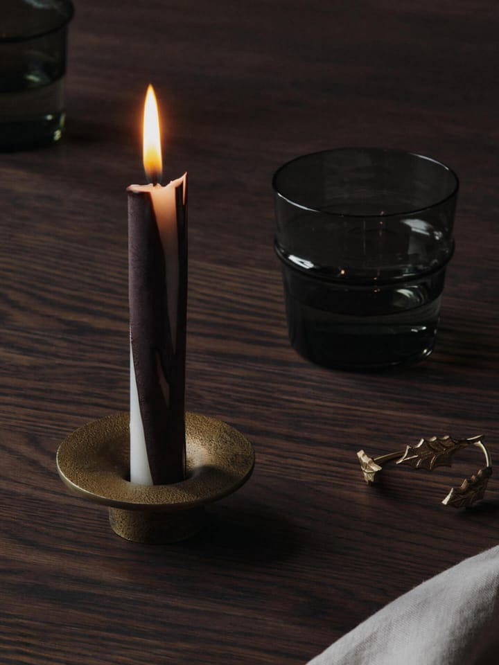 Soothe lysestake Ø8 cm, Brass Finish Ferm Living