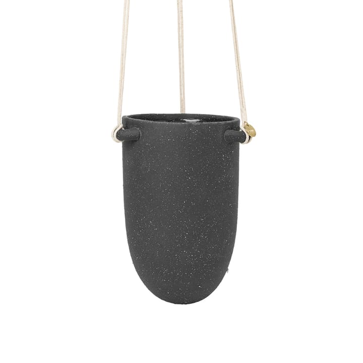 Speckle henge krukke Ø13,5 cm - Dark grey - Ferm LIVING