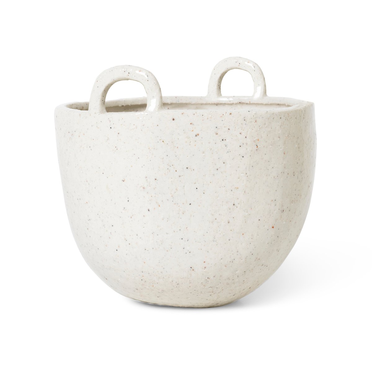 Bilde av ferm LIVING Speckle krukke Ø18.5 cm Offwhite