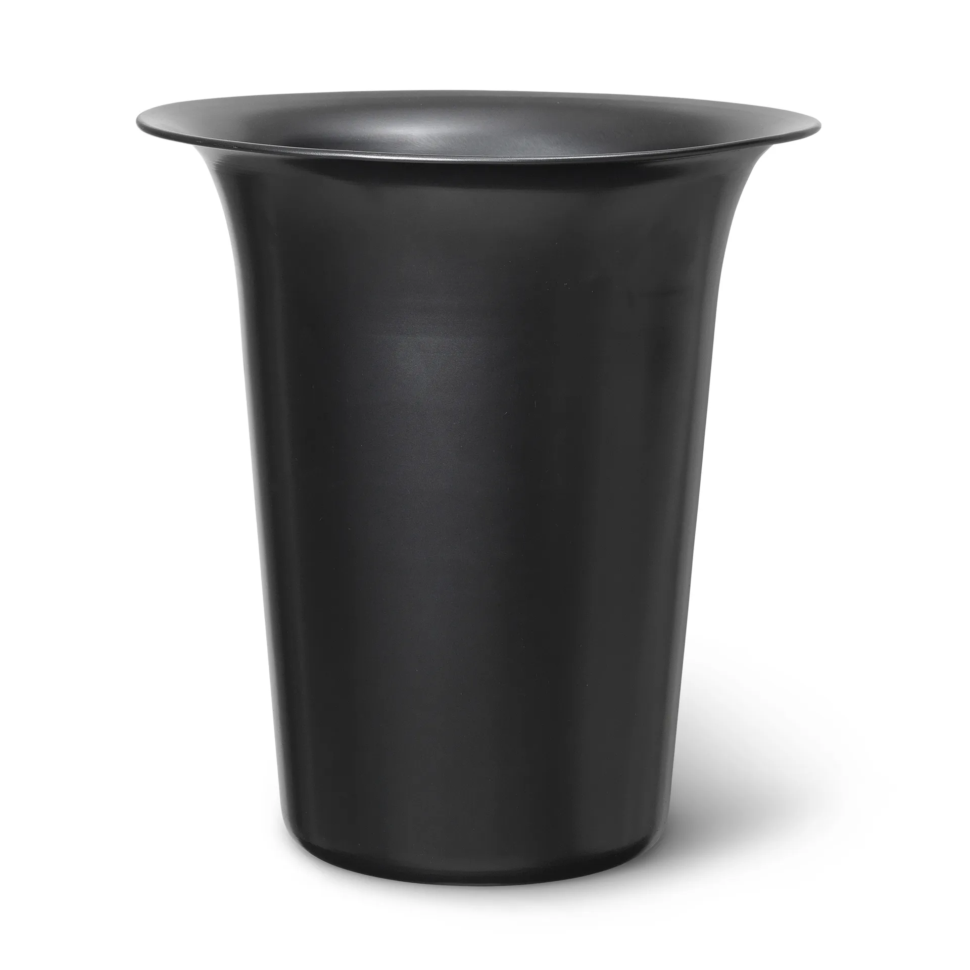 Spun alu kurv høy Ø 35 cm, Blackened Aluminium Ferm Living