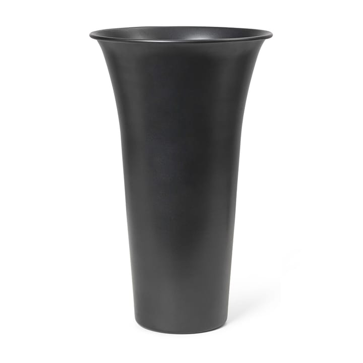 Spun Alu vase Ø 21,3 cm x 41,9 cm - Blackened aluminium - Ferm LIVING