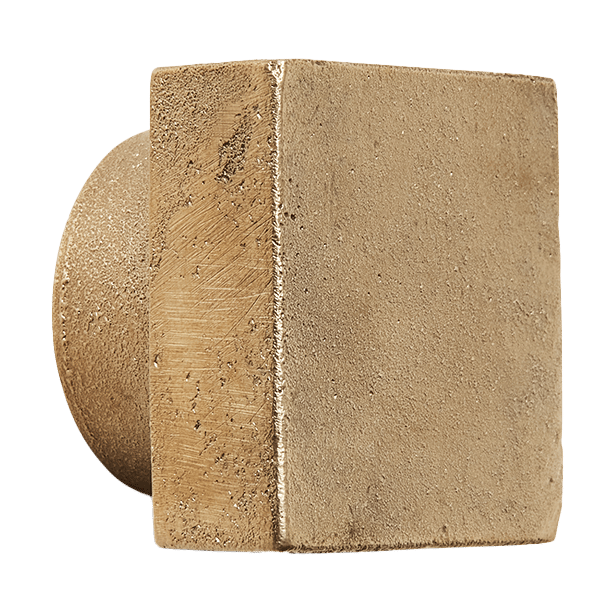 Square knagg large, Casted brass Ferm Living