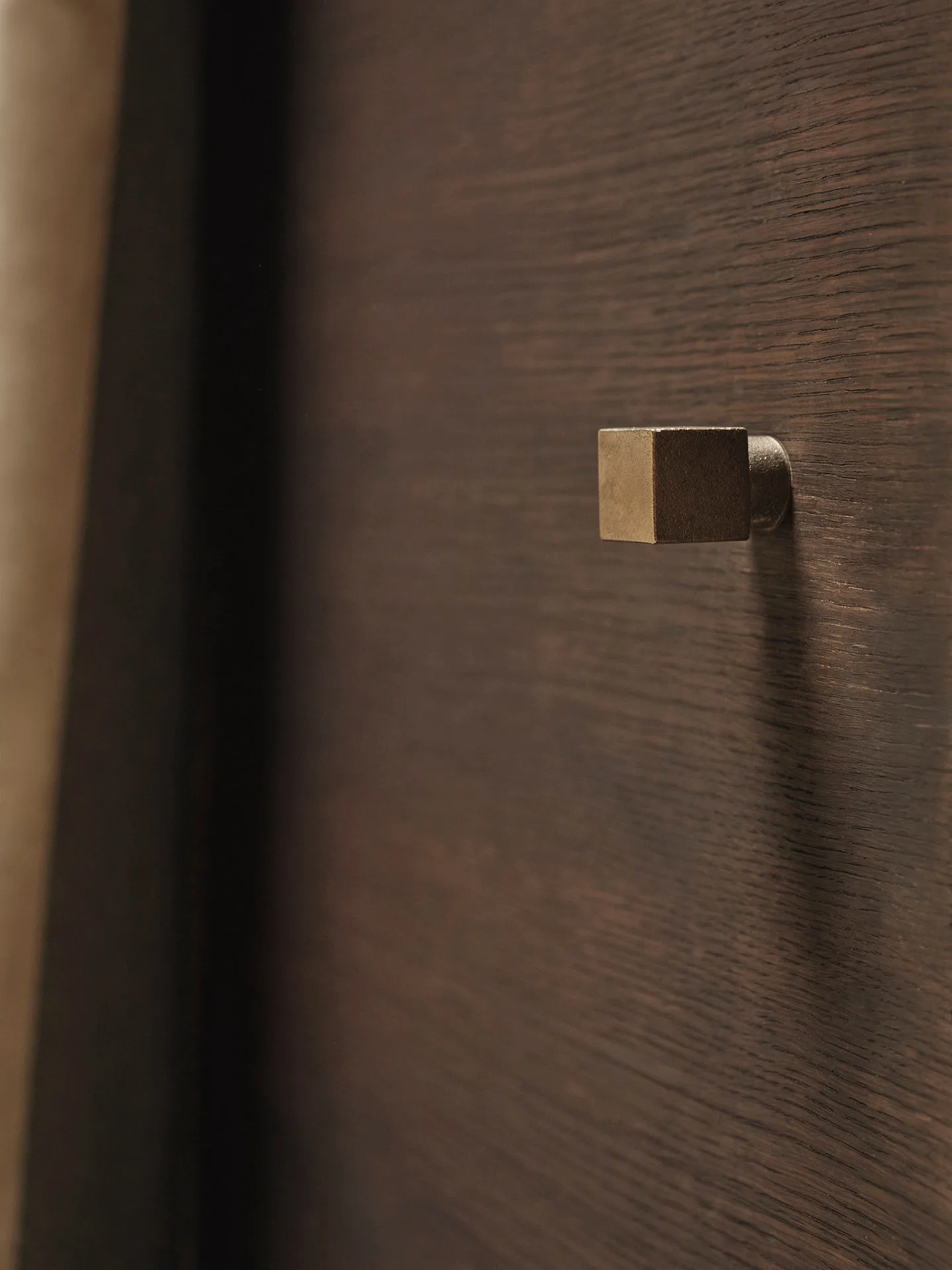 Square knagg small, Casted brass Ferm Living