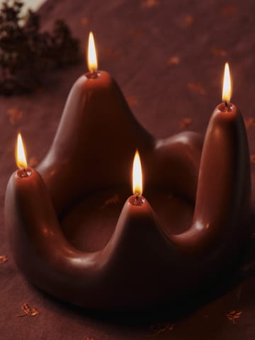 Stala candle ring lys - Dark grape - Ferm Living
