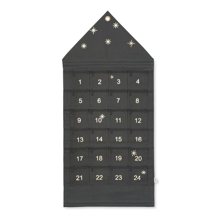 Star julekalender hus 100 cm - Dark green - Ferm LIVING