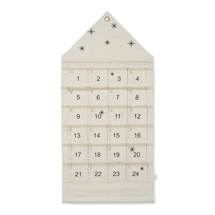 Star julekalender hus 100 cm - Sand - Ferm LIVING