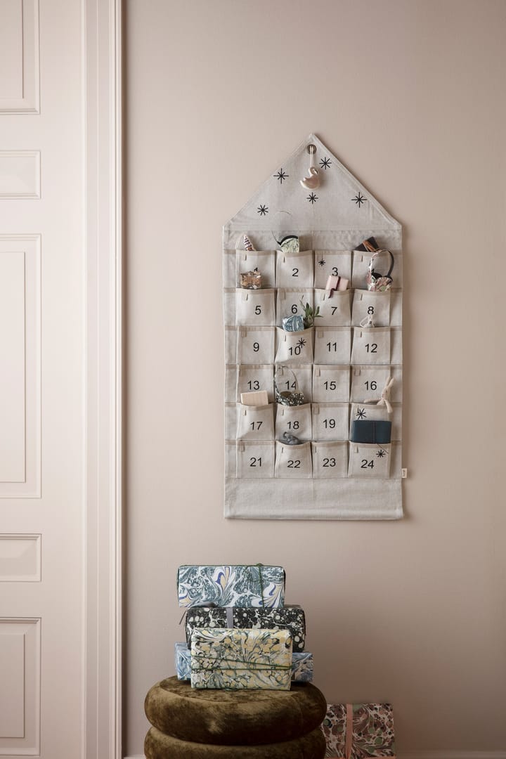 Star julekalender hus 100 cm, Sand Ferm Living