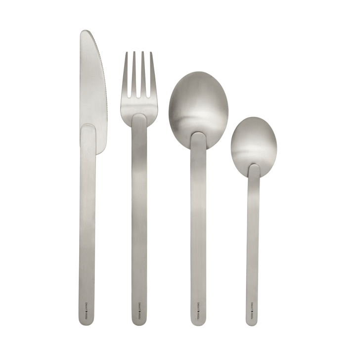 Stelo bestikksett 4 deler, Brushed Stainless Steel Ferm Living