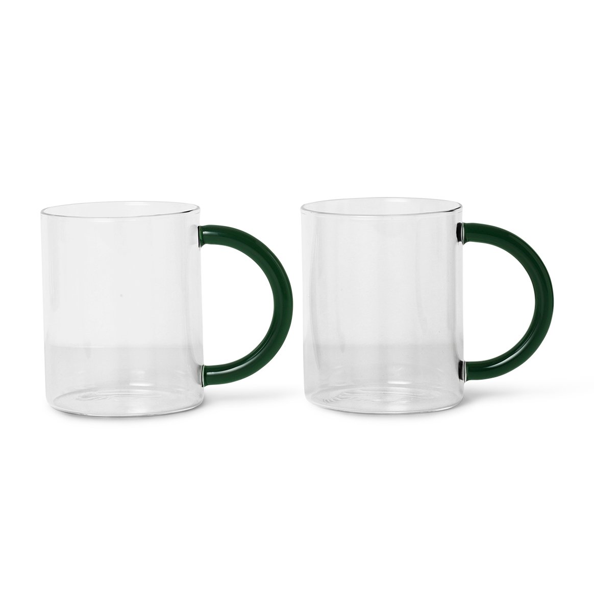 Ferm Living Stil kopp 2-stk. Klar | Skandinavisk Design | Kaffekopper | Gjennomsiktig