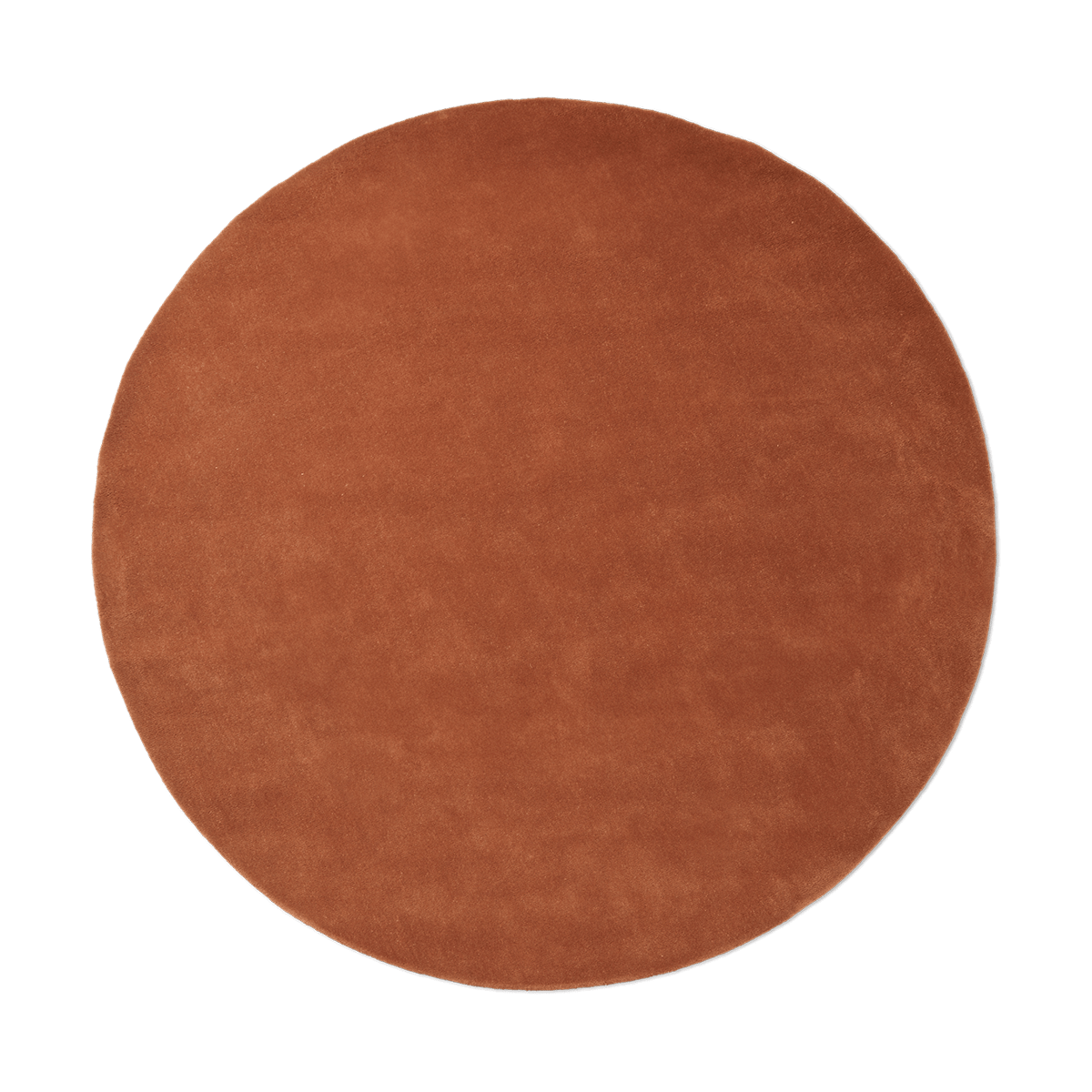 Bilde av Ferm Living Stille tuftet teppe rundt Red brown Ø240 cm