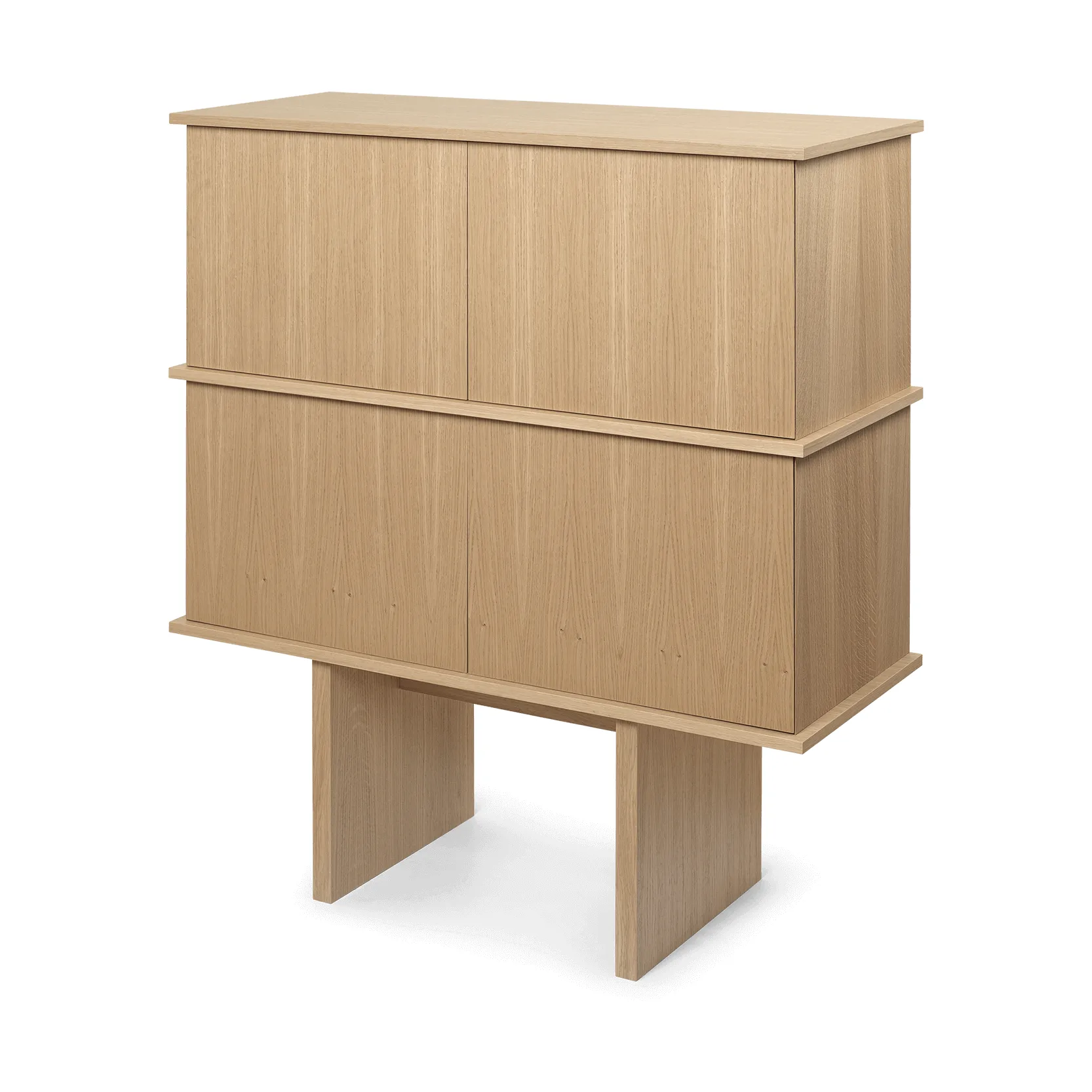 Stilt sideboard double 109x100 cm, Natural oak Ferm Living