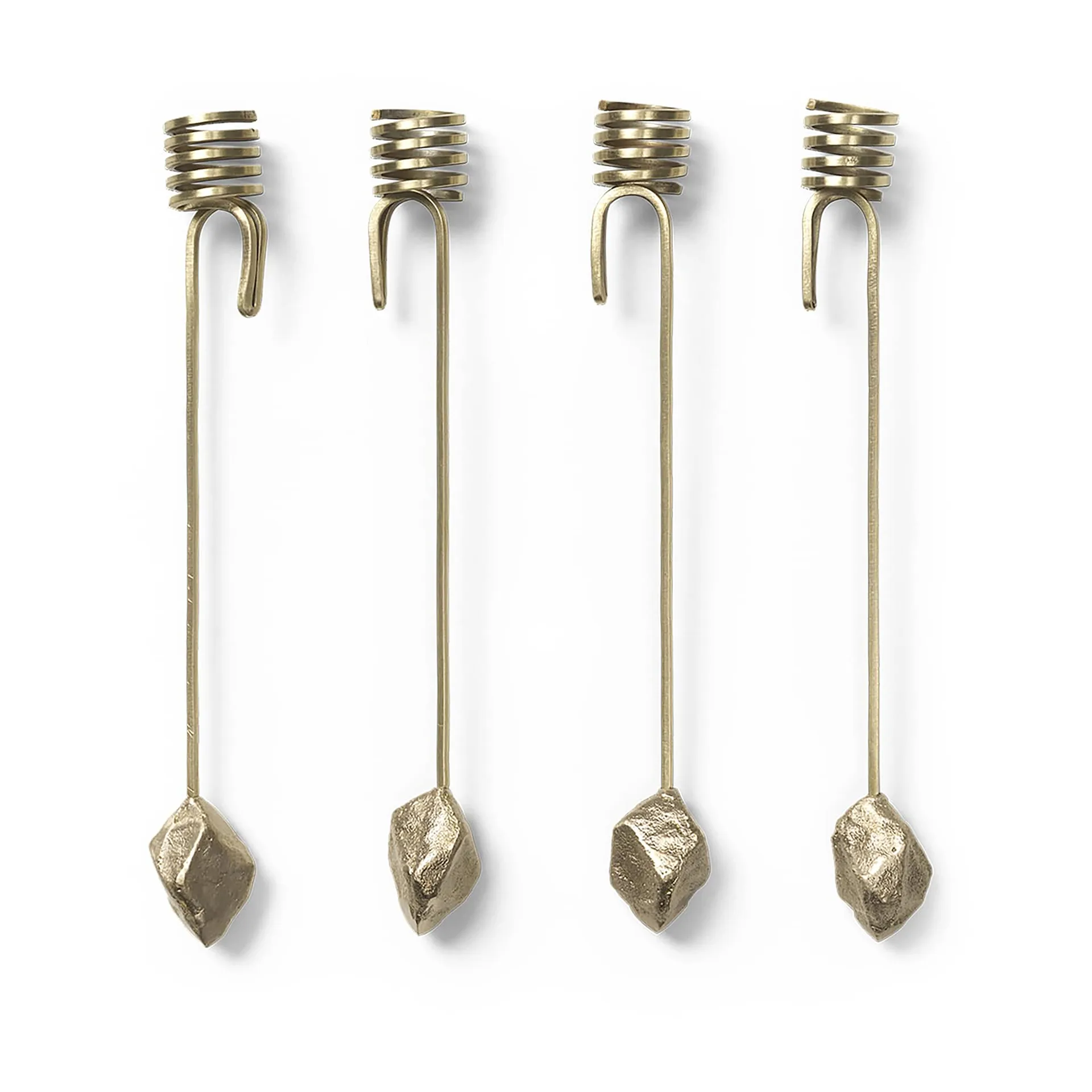 Stone Christmas Tree lysestake, brass Ferm Living