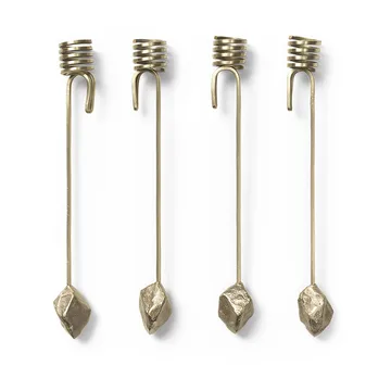 Stone Christmas Tree lysestake - brass - Ferm Living