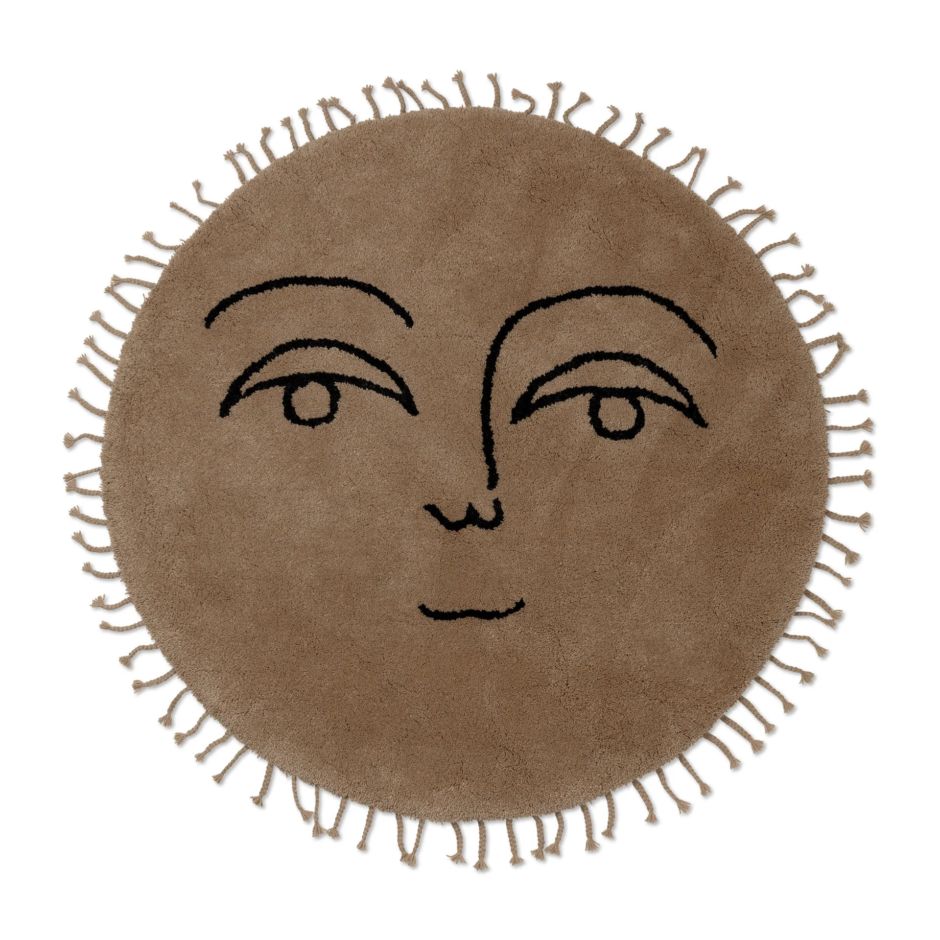Sun teppe Ø 130 cm, Natural Ferm Living