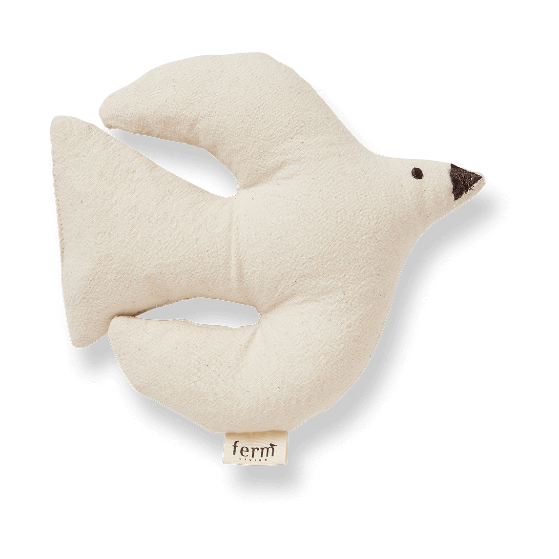 Ferm Living Swif bird kosedyr Undyed | Skandinavisk Design | Barneromsinnredning | Hvit