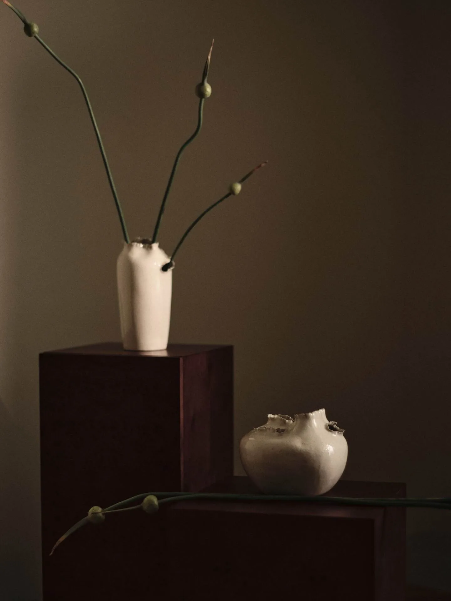Tereo vase, Off-white speckle, 27 cm Ferm Living