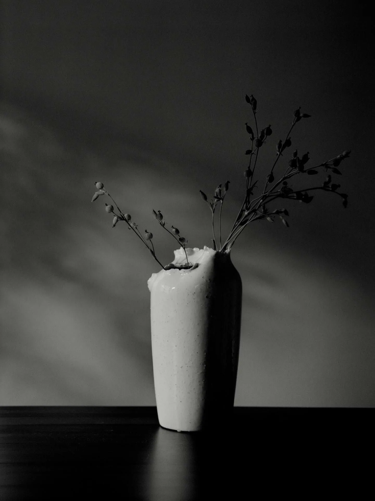 Tereo vase, Off-white speckle, 27 cm Ferm Living