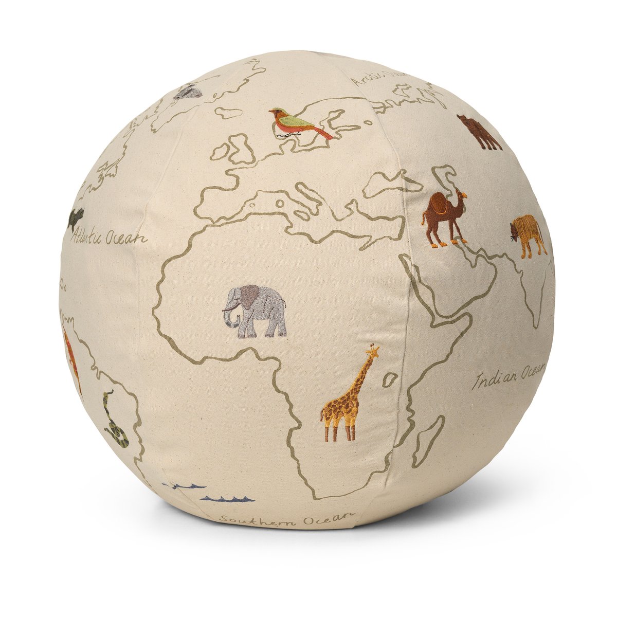 Ferm Living The world puff Off-white