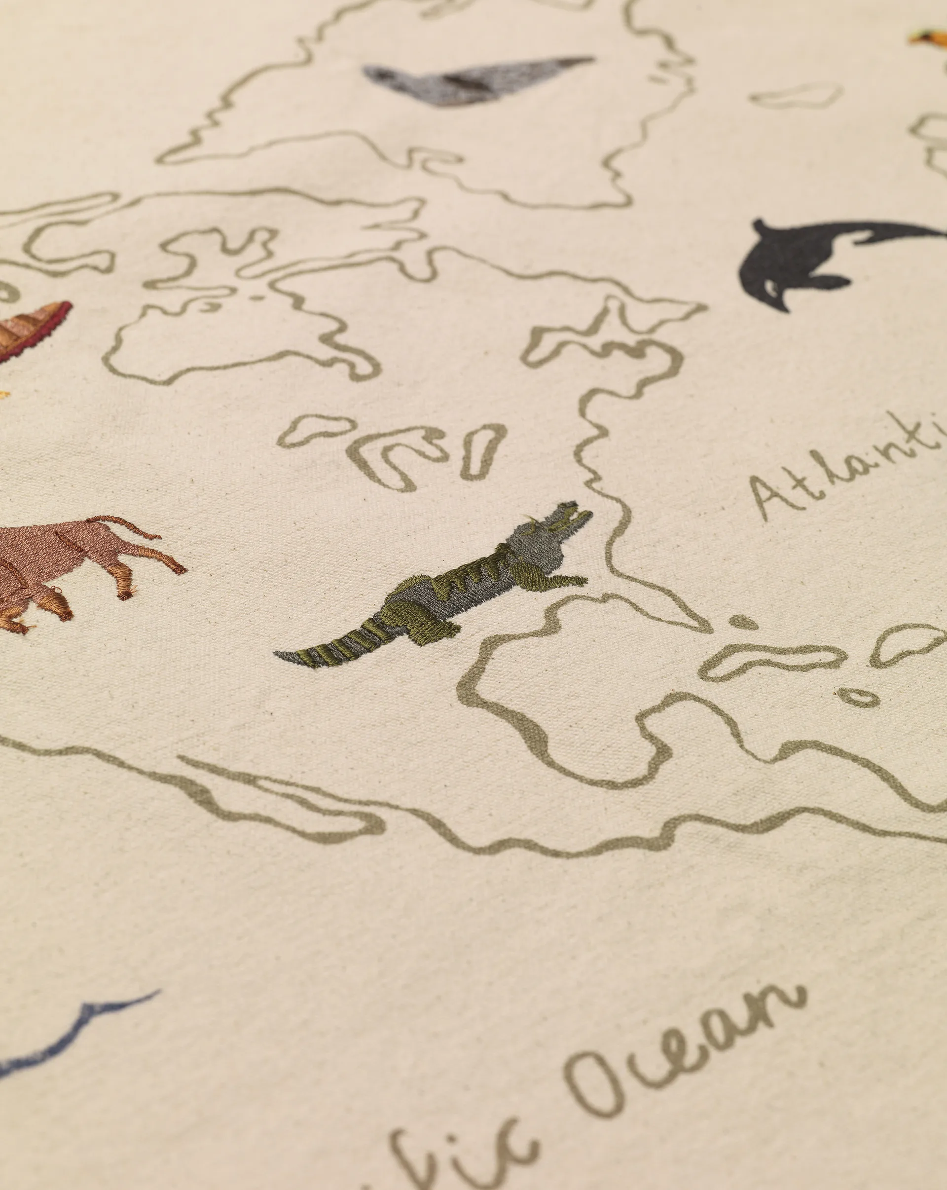 The world stoffkart, Off-white Ferm Living