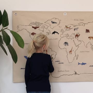 The world stoffkart - Off-white - Ferm Living